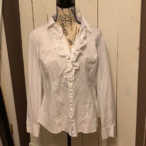 White blouse size large fits like a medium.